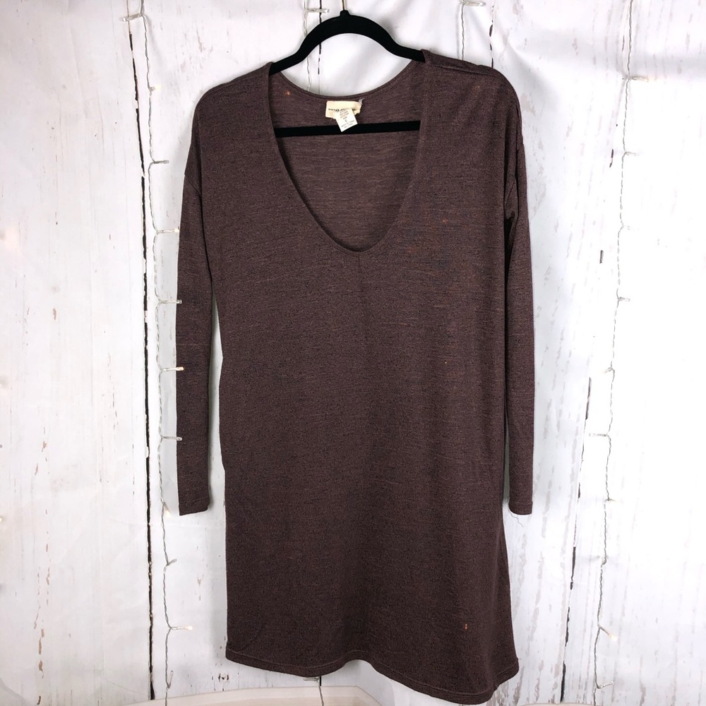 Long Sleeve Purple Dress